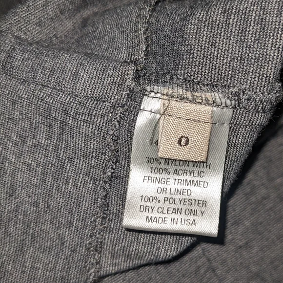 Lela Rose Stripe Fringe Wool Shift Dress XS - Picture 8 of 11